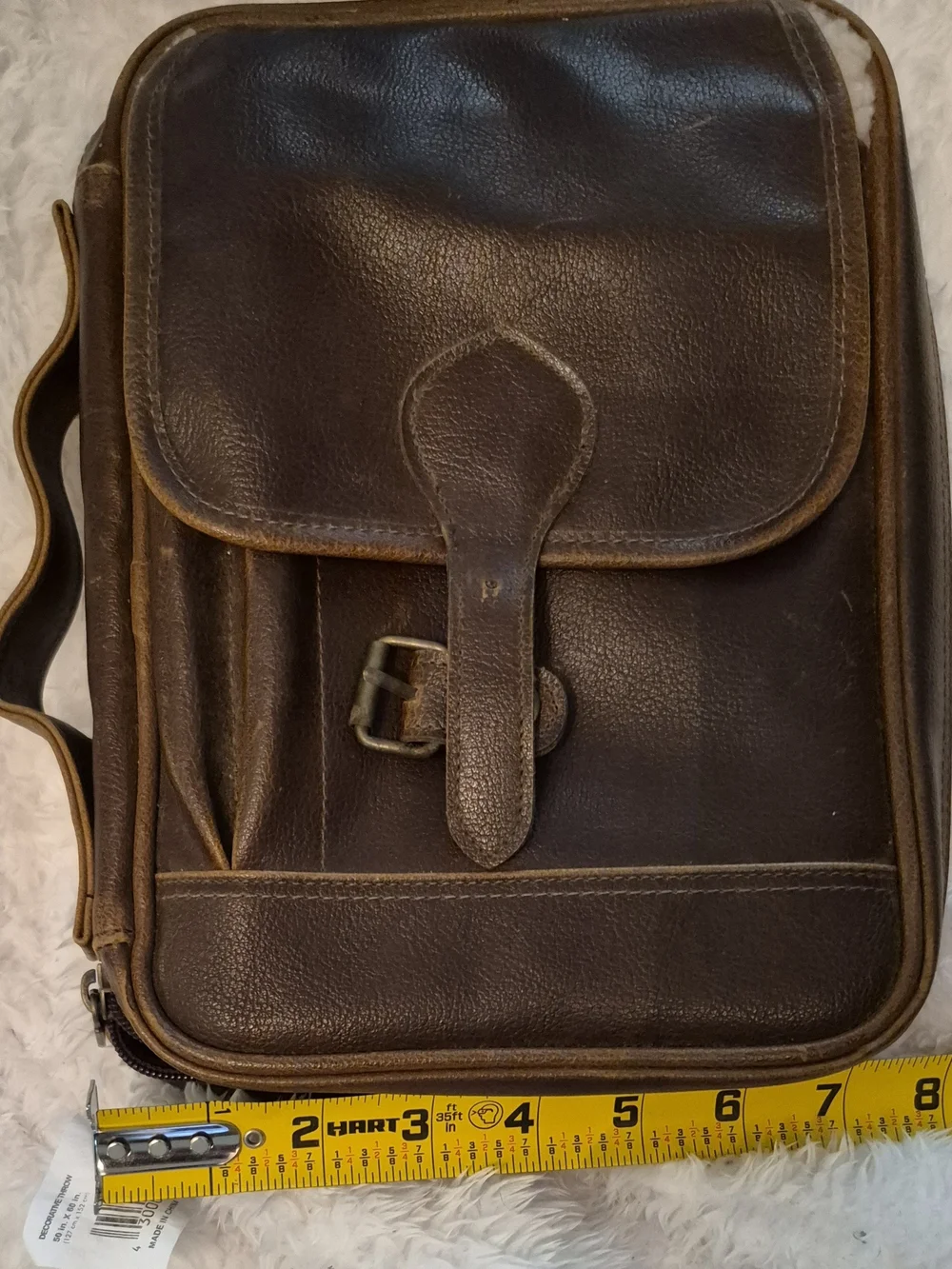 Classic Brown Leather Men’s Crossbody Bag